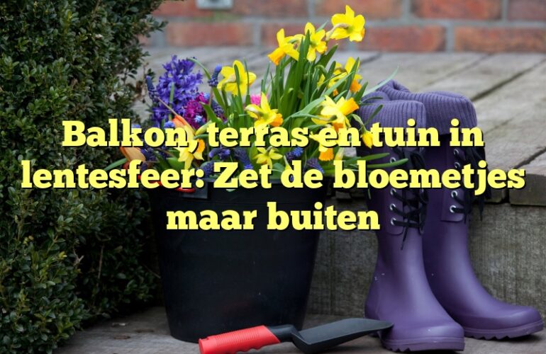 Balkon, terras en tuin in lentesfeer: Zet de bloemetjes maar buiten