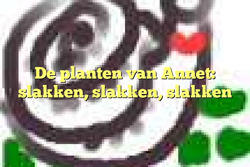 De planten van Annet: slakken, slakken, slakken