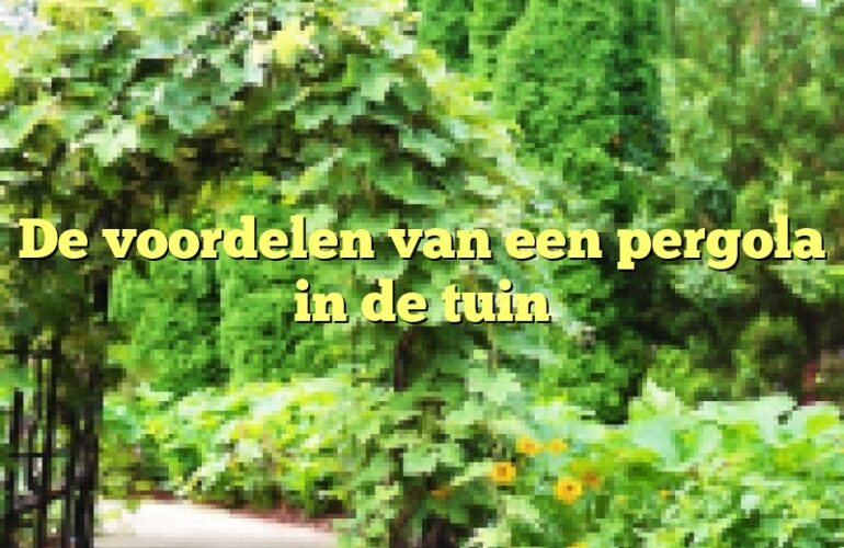 De voordelen van een pergola in de tuin