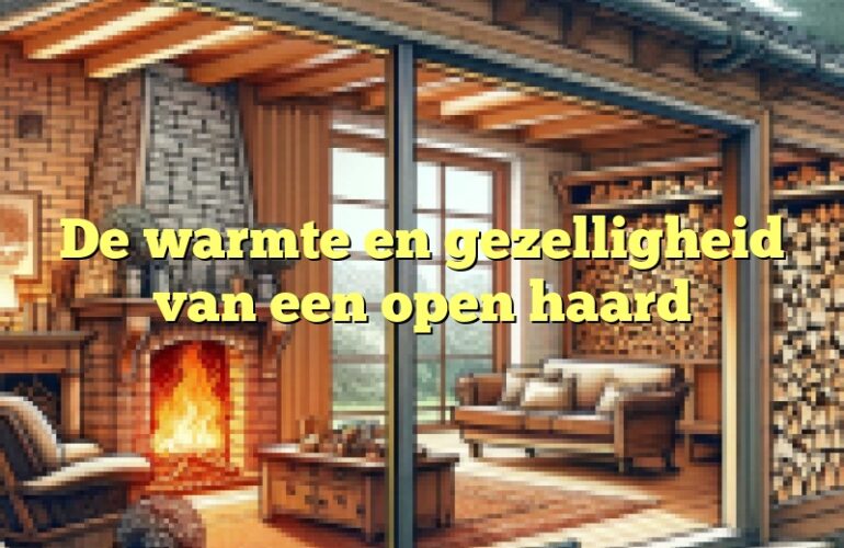 De warmte en gezelligheid van een open haard