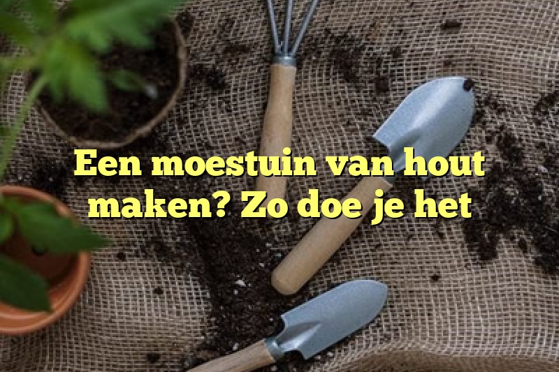 Een moestuin van hout maken? Zo doe je het