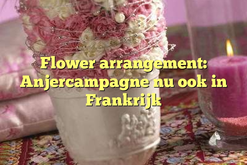 Flower arrangement: Anjercampagne nu ook in Frankrijk