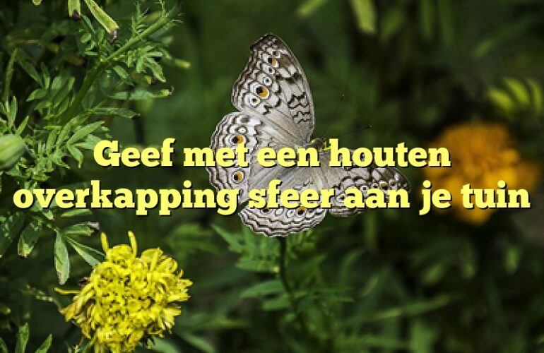 Geef met een houten overkapping sfeer aan je tuin