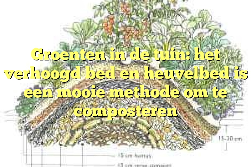 Groenten in de tuin: het verhoogd bed en heuvelbed is een mooie methode om te composteren