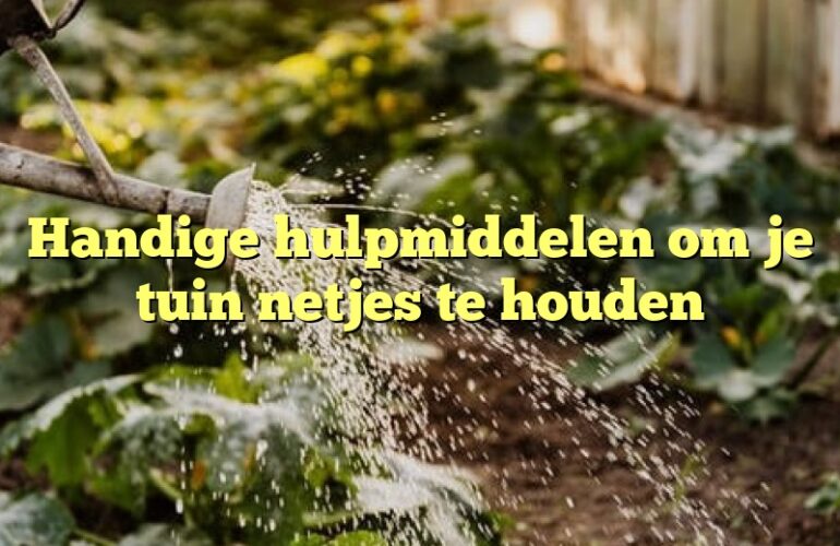 Handige hulpmiddelen om je tuin netjes te houden