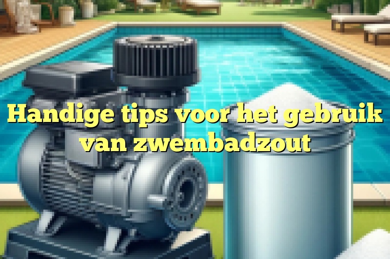 Handige tips voor het gebruik van zwembadzout