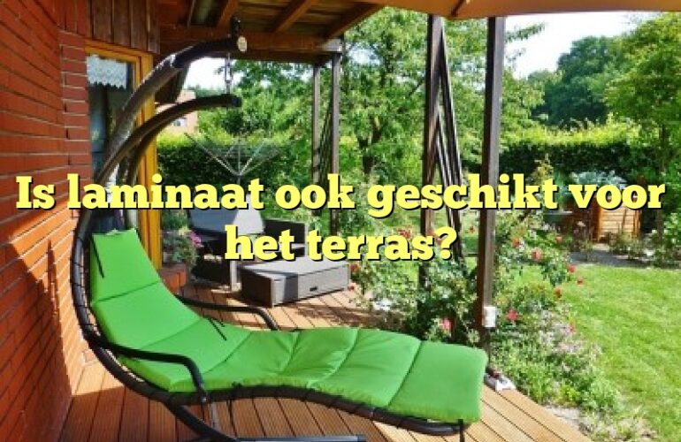 Is laminaat ook geschikt voor het terras?