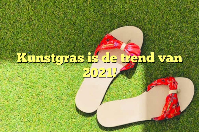 Kunstgras is de trend van 2021!