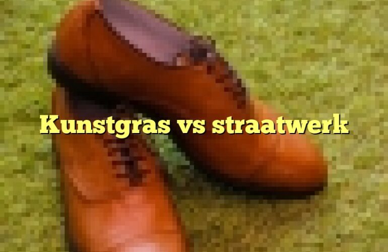 Kunstgras vs straatwerk