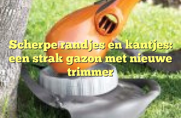 Scherpe randjes en kantjes: een strak gazon met nieuwe trimmer