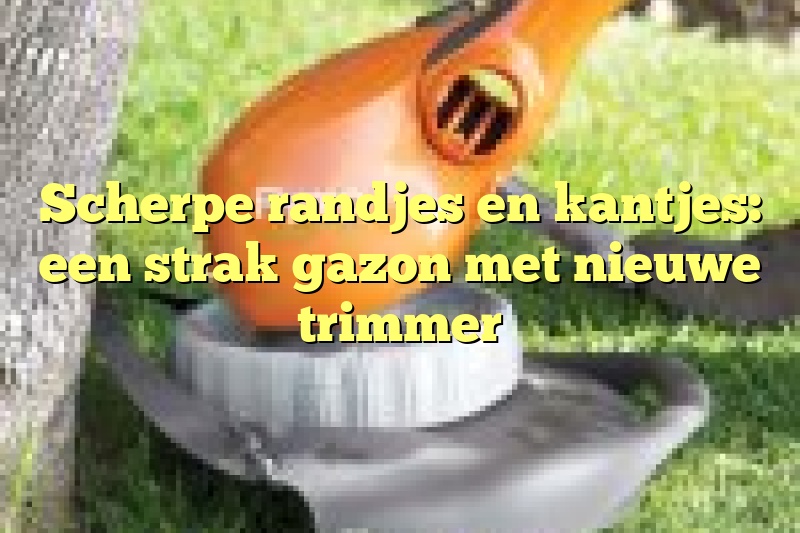 Scherpe randjes en kantjes: een strak gazon met nieuwe trimmer