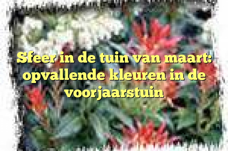 Sfeer in de tuin van maart: opvallende kleuren in de voorjaarstuin