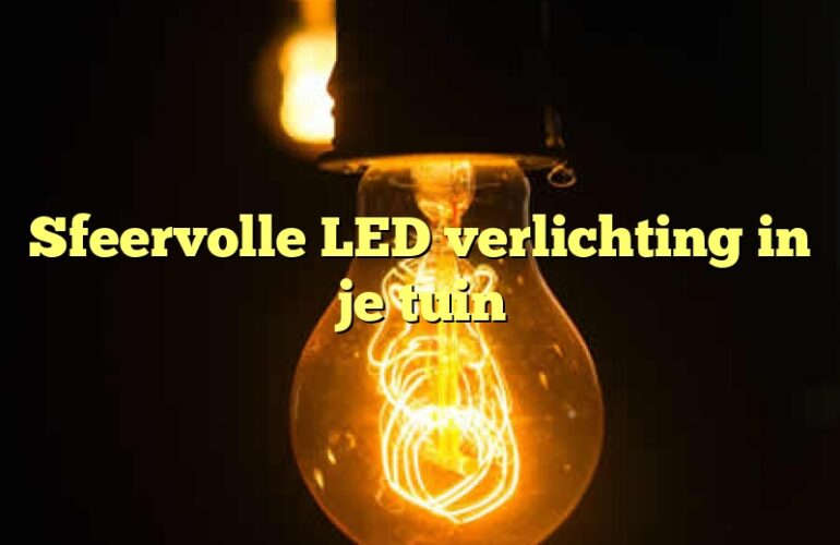 Sfeervolle LED verlichting in je tuin