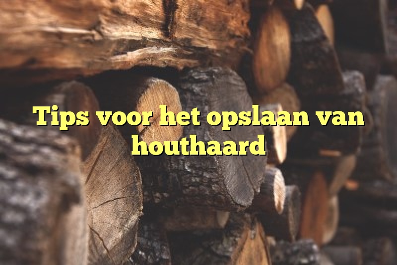 Tips voor het opslaan van houthaard