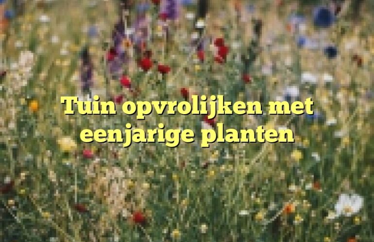 Tuin opvrolijken met eenjarige planten