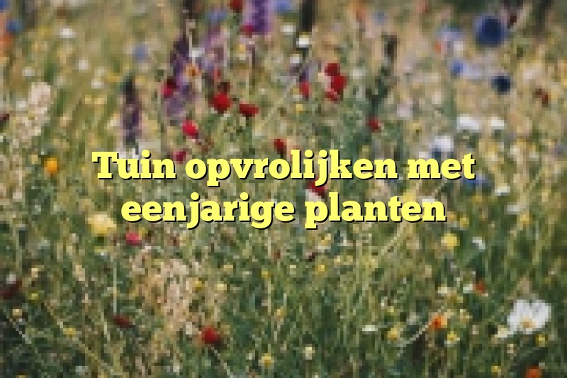 Tuin opvrolijken met eenjarige planten